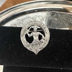 Vintage Silver Crest Scottish Brooch